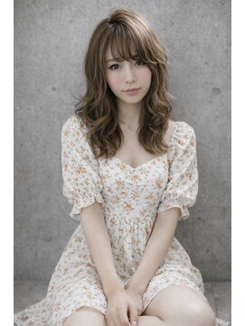 ニナ 梅田(nina) 【nina梅田】外巻きセミロング