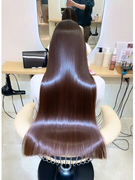 サンド 池袋(sand) 艶髪ロングストレート×縮毛矯正