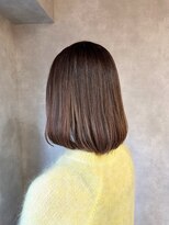 ピュアメンド 梅田(Pure Mend)&nbsp;ツヤサラ縮毛矯正×グレージュボブ