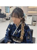 サイド編みおろし