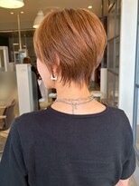 ヘッズ 高木瀬店(HEADS) ベージュカラー ハンサムショート ショートボブ 顔周りカット
