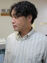メンズサロンオー 宮崎(Men's salon O.) 波巻きパーマ ツイストスパイラル パーマ センターパート
