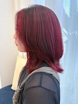ヘアーリゾート ラウレア(Hair Resort LAULEA)&nbsp;チェリーレッド+レイヤー