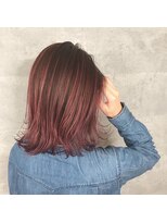 アンダーバーホワイト 天王寺阿倍野店(_WHITE)&nbsp;ナチュラルピンクバレイヤージュボブ