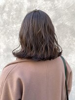 ニア 清澄白河(nir) 〈清澄白河 半個室〉切りっぱなしボブ/ラベンダーベージュ