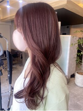 オリコウベ(ori kobe) 韓国風♪ピンクヘアにイヤリングカラーを♪
