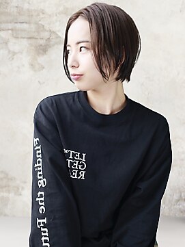 ヘアーアンジェ 南矢野目店(Hair ange) 【イルミナカラー×髪質改善TR】耳かけショートスタイル