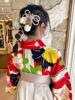 グランアージュ 柏西口店(grandage)&nbsp;成人式 卒業式 振袖 袴 ヘアセット/アレンジ/編み込み/暗髪/柏 c