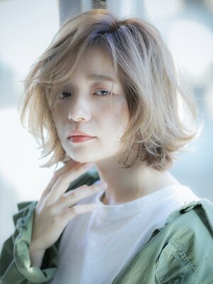 透明感ある今っぽデザインをご提案◎さりげなく可愛いニュアンスからハイトーンまで理想以上のスタイルに♪