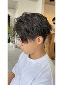 ツイストスパイラルパーマ センターパート ニュアンスパーマ