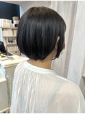 福山美容室caary似合わせカット　丸みショートボブ