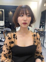 カラン(caran)&nbsp;切りっぱなしボブ【@hair_mazda】