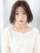 ドクターズ サロン ラブ(Dr's Salon LAB)&nbsp;透け感オンブレカラーくせ毛風ゆるふわボブc古河10代20代30代