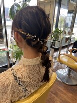 ネバーランド 平成店(NEVER LAND)&nbsp;お呼ばれヘアセット／編み下ろしヘア