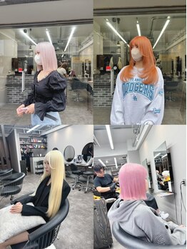 エミーバイモアムー(Emmie byMoremuu)の写真/【エフェクトブリーチアンバサダー在籍店◎】デザインカラーならお任せ☆人気店にも負けないカラー技術有♪