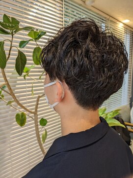 アース 三田南ウッディタウン店(HAIR&MAKE EARTH) 大人男性ニュアンスパーマナチュラル20代30代40代メンズ　10/1