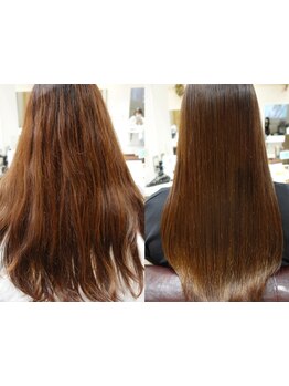 クセの種類で使い分ける限りなくダメージレスな縮毛矯正が大人気！ホームケアもしっかり教えます！