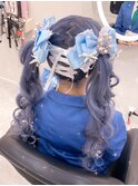 レースアップツインテール【クランソア】ヘアセット/心斎橋