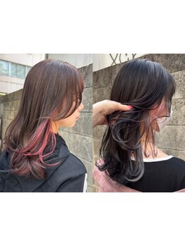 【恵比寿駅3分】あなたに似合う"隠せるインナーカラー"が好評！透明感×艶のある理想のカラーを叶えます☆