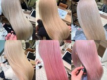 アッシュ 笹塚店(Ash)の雰囲気（切れ毛にならないケアブリーチで髪にハリを残したハイトーンに）