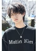 波巻きシャドウパーマ シースルーセンターパート