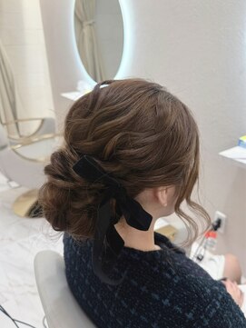 クラン 北新地店(Clan) ふんわりシニヨン/北新地ヘアセット