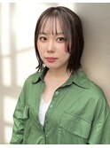 フェイスフレーミング前髪インナーノミスとパング