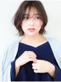 30代40代暗髪グレージュウルフ夏カラー×大人可愛い