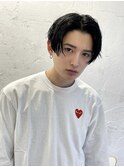 大分メンズツーブロック刈り上げセンターパートレイヤーカット