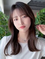 アルト 千葉店(ALTO)&nbsp;フェイスレイヤーで小顔見せ！暗髪×シースルーバングが今っぽ◎