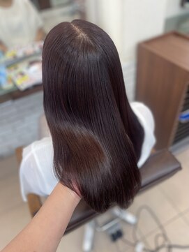 ヘア ルミナス バイ フォルテ(HAIR LUMINAS by FORTE) ピンクブラウン/艶カラー/髪質改善/大人かわいい/藤枝