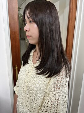 ガーランドギンザ(Garland Ginza) グレージュカラーセミロング顔まわりレイヤー