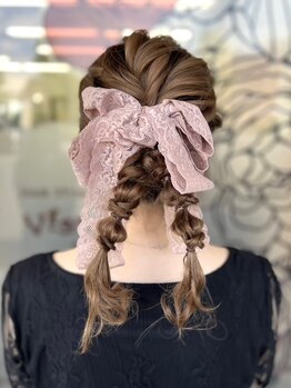 美容室 びゃんびゃん 社店の写真/『流行りのアレンジスタイル～着物に合うようなかっちりスタイル』まで、どんなスタイルもお任せ下さい☆