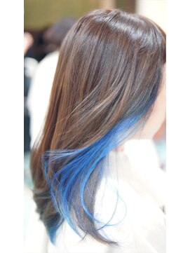 ネス(NESS) オーシャンブルーなインナーカラー＆ハイライト74