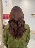 ブリーチ1回 オレンジブラウン