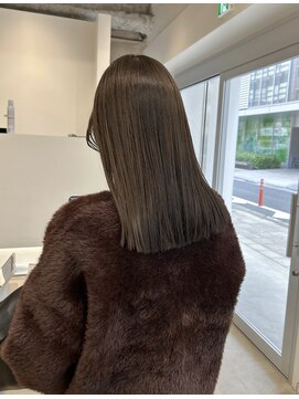 大人気！オリーブグレージュ　/透明感カラー/枚方美容室