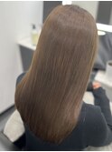 ロングヘアーアッシュベージュ髪質改善　赤坂見附