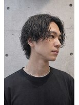 リベルテ グリット(Liberte Grit) 学生OK◎メンズパーマで一気に印象チェンジセンターパートウルフ