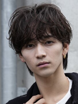 レタッチバイフィフス(RETOUCH by fifth) 原宿ルーズパーママッシュ波巻きシャドウメンズパーマ眉毛