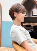ハンサムショート/丸みショートボブ/20代30代40代50代/顔周り