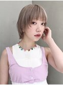 【GEEKS渋谷】ウルフ/ミルクティーベージュ/顔周りカット/夏ヘア