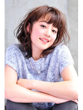 ギフトサニーサイド(gift sunny side) gift*大人ラフカールウェーブの抜け感ボブ