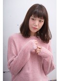 【BAYROOM横浜】ラベンダーブラウン×ワンレンミディ