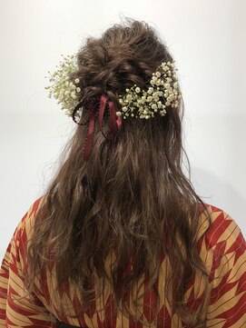 ナンプウ(Nanpu) 《Nanpu》成人式卒業式ハーフアップ