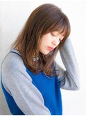 ニュアンスワンカールミディーヘア☆