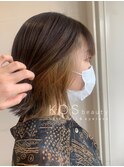 ベージュインナーカラー