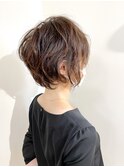 【パーマ】ショートボブの立体デジパースタイル