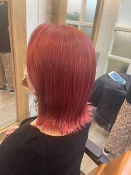 ナンバー アンフィール 渋谷(N° anfeel) 【小林】@yashi_sa 派手カラーボブ 渋谷/道玄坂/表参道