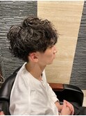 マッシュ×スパイラルパーマ