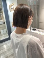 ヘアー ミッション 心斎橋店(hair Mission) 切りっぱなし　ミニボブ